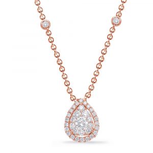 Rose Gold Diamond Necklace