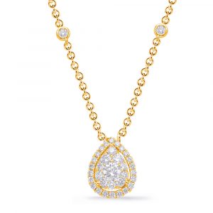 Yellow Gold Diamond Necklace