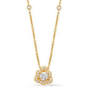 Yellow Gold Diamond Necklace