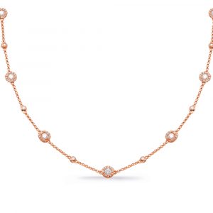 Rose Gold Diamond Necklace