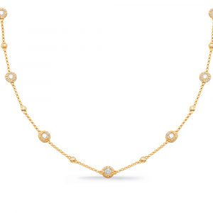 Yellow Gold Diamond Necklace