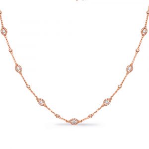 Rose Gold Diamond Necklace