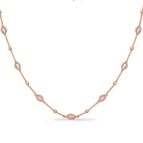 Rose Gold Diamond Necklace