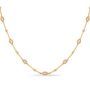 Yellow Gold Diamond Necklace