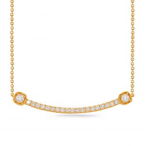 Yellow Gold Diamond Necklace