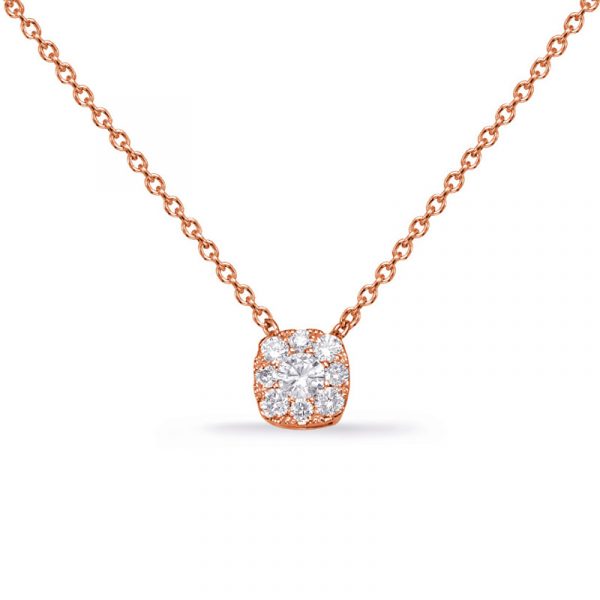 Rose Gold Diamond Necklace