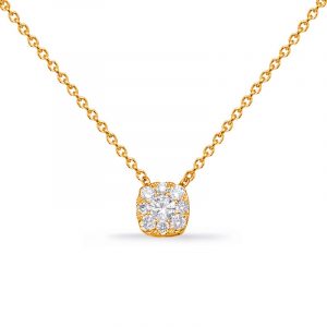 Yellow Gold Diamond Necklace