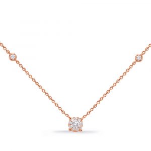 Rose Gold Diamond Necklace