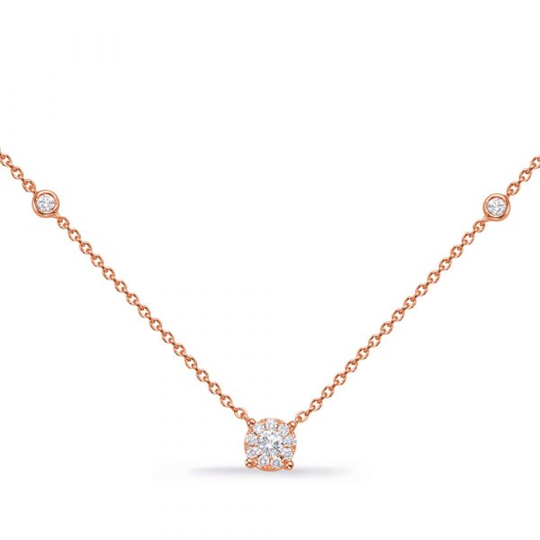 Rose Gold Diamond Necklace