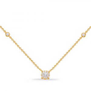 Yellow Gold Diamond Necklace