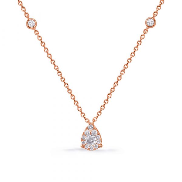 Rose Gold Diamond Necklace