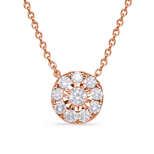 Rose Gold Diamond Necklace