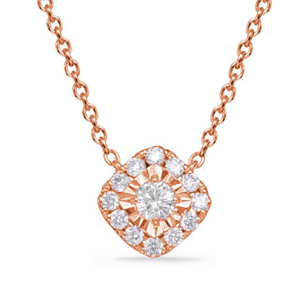 Rose Gold Diamond Necklace