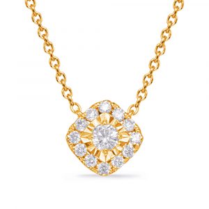 Yellow Gold Diamond Necklace