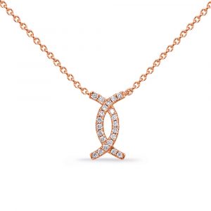 Rose Gold Diamond Necklace