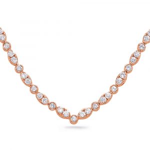 Rose Gold Diamond Necklace