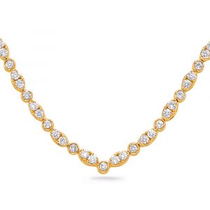 Yellow Gold Diamond Necklace