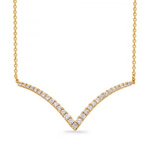 Yellow Gold Diamond Necklace