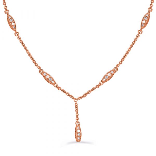 Rose Gold Diamond Necklace