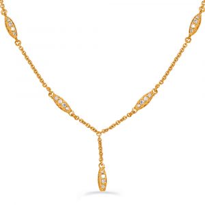 Yellow Gold Diamond Necklace