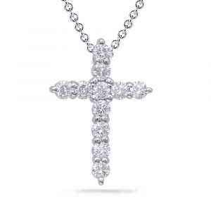 Diamond Cross Shared Prong Set