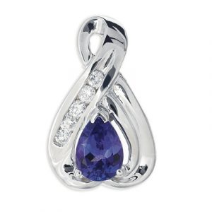 Tanzanite & Diamond Pendant