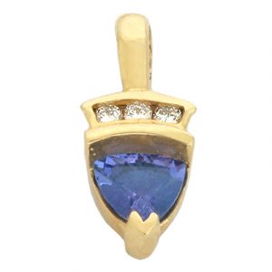 Tanzanite & Diamond Pendant