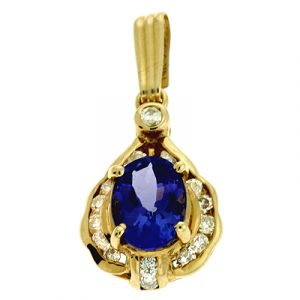 Tanzanite & Diamond Pendant