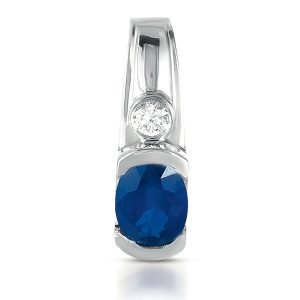 Sapphire & Diamond Pendant