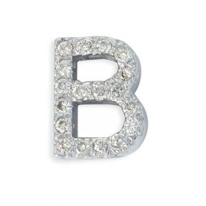 14kw Gold Letter B Pendant - Style#P2693-BWG