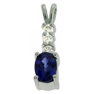 Sapphire & Diamond Pendant