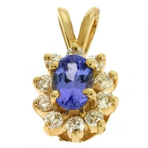 Tanzanite./diamond Pendant - Style#P2701-T