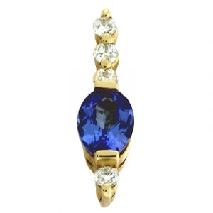 Tanzanite & Diamond Pendant - Style#P2703-T