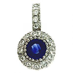 Sapphire & Diamond Pendant