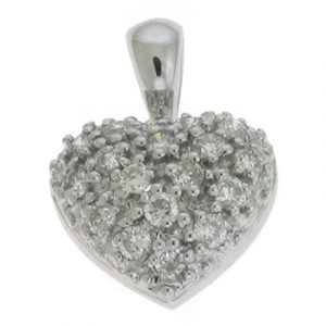 White Gold Heart Pendant