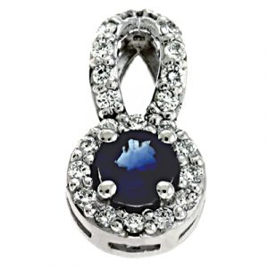 Sapphire & Diamond Pendant