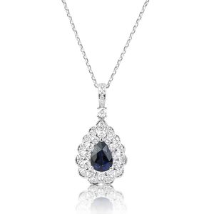 Sapphire & Diamond Pendant