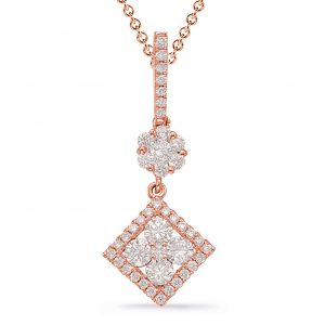 Rose Gold Diamond Pendant