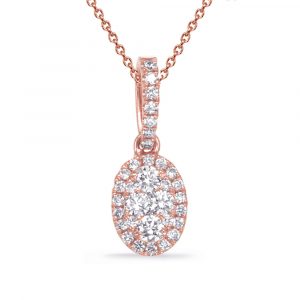 Rose Gold Diamond Pendant