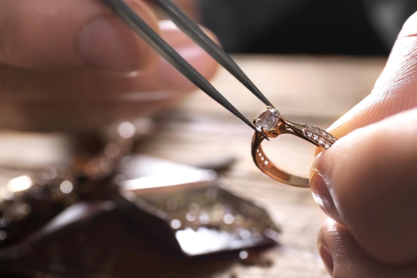 making a diamond ring