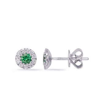 Emerald & Diamond Earring