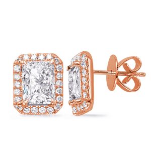 Rose Gold Diamond Earring