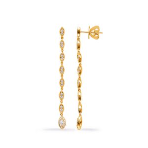 Yellow Gold Diamond Earring