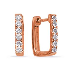 Rose Gold Diamond Earring