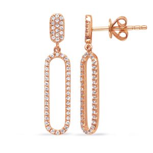 Rose Gold Diamond Earring