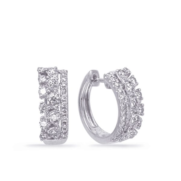 White Gold Diamond Earring