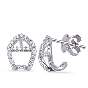 White Gold Diamond Earring