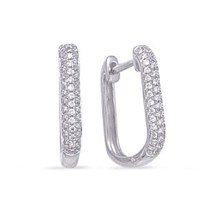 White Gold Diamond Earring