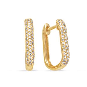 Yellow Gold Diamond Earring