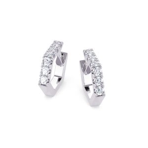 White Gold Diamond Earring